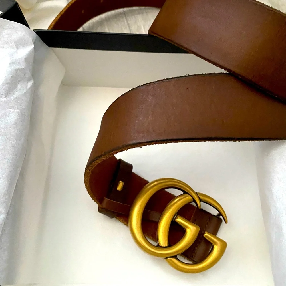 Authentic GG Marmont Wide Belt